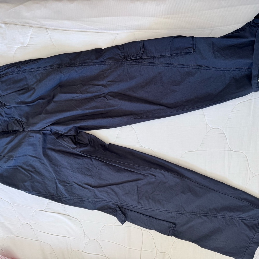 Free People Blue Pantsuit with Stretch Matte Finish